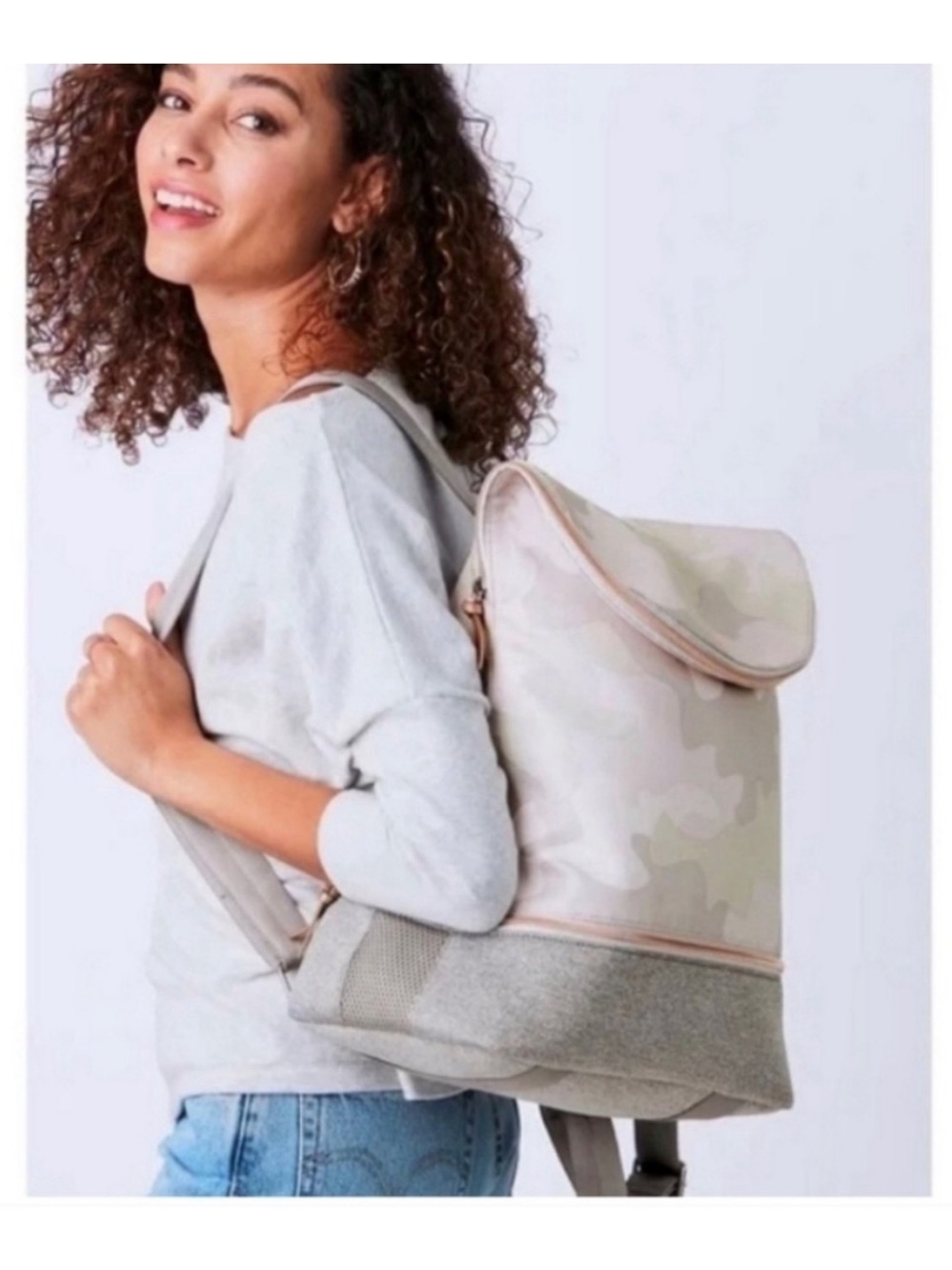 Stella & Dot Blush Camo Backpack